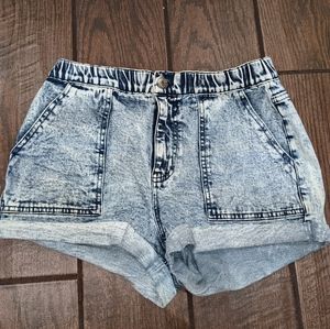 Wild Fable High Waisted Acid Wash Denim Shorts